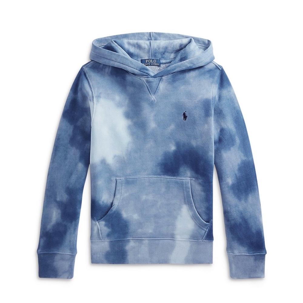 Polo by Ralph Lauren Boys Tie Dye Blue Hoodie - Size Medium